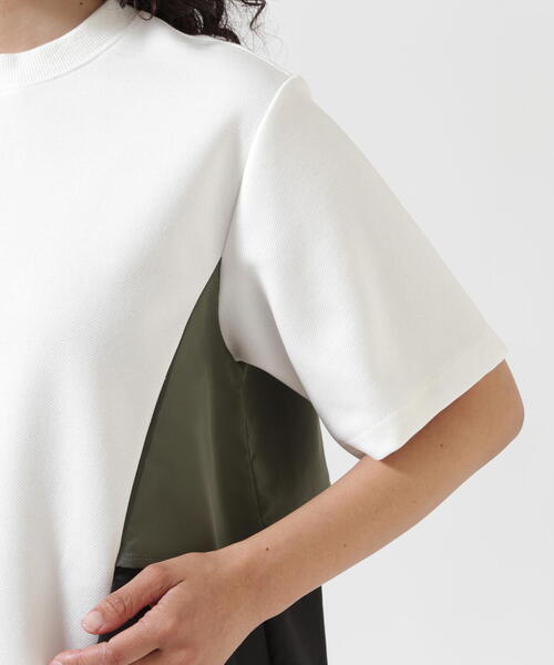 Risley（リズレー）の「Risley/リズレー/タック五分袖ＰＯ（Tシャツ/カットソー・レディース・ブラック/ホワイト・F）」の17枚目の写真