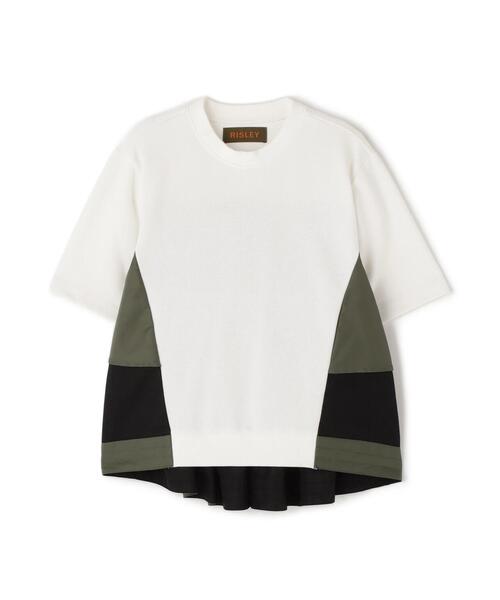 Risley（リズレー）の「Risley/リズレー/タック五分袖ＰＯ（Tシャツ/カットソー・レディース・ブラック/ホワイト・F）」の20枚目の写真