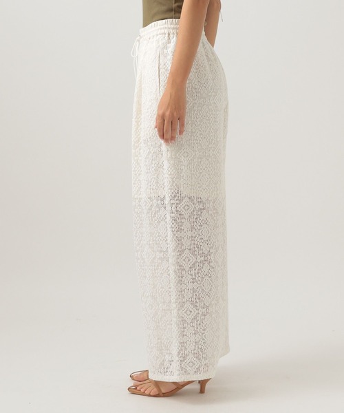 BAYFLOW（ベイフロー）の「[トレンドライク]レースワイドパンツ（その他パンツ・レディース・ブラック/オフホワイト・FREE）」の6枚目の写真