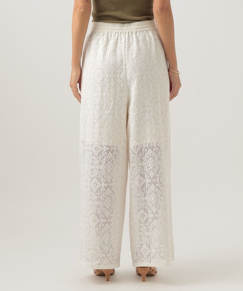 BAYFLOW（ベイフロー）の「[トレンドライク]レースワイドパンツ（その他パンツ・レディース・ブラック/オフホワイト・FREE）」の7枚目の写真
