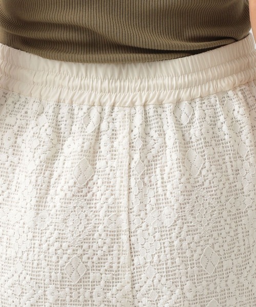 BAYFLOW（ベイフロー）の「[トレンドライク]レースワイドパンツ（その他パンツ・レディース・ブラック/オフホワイト・FREE）」の8枚目の写真