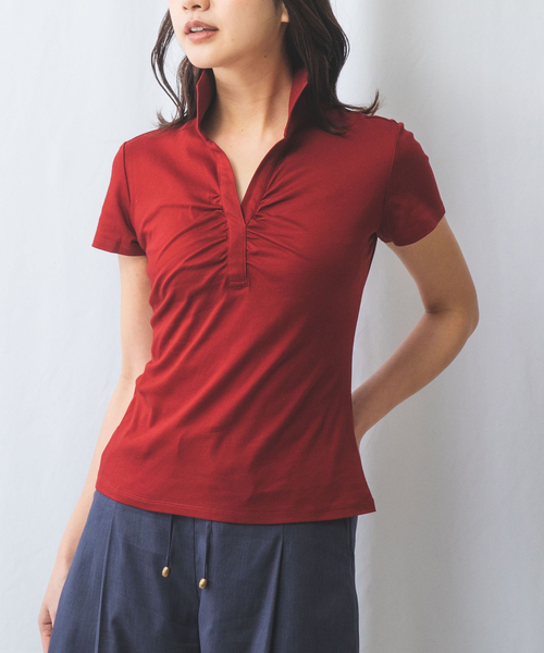 NARACAMICIE / ナラカミーチェ 【NARACAMICIE】60スムーススタンドカットソー NARACAMICIE】60スムーススタンドカットソー（Tシャツ