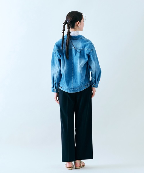 Audie a Muses(オーディアミューズ)の「タックワイドパンツ(その他パンツ・レディース・ベージュ/ブラック・38/36)」の9枚目の写真