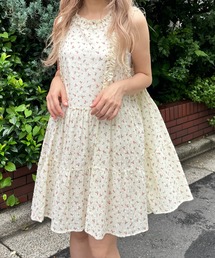 アイシースワンワンピ　MORE self LOVE セール】ジャガードギャザーワンピース（ワンピース）｜MORE