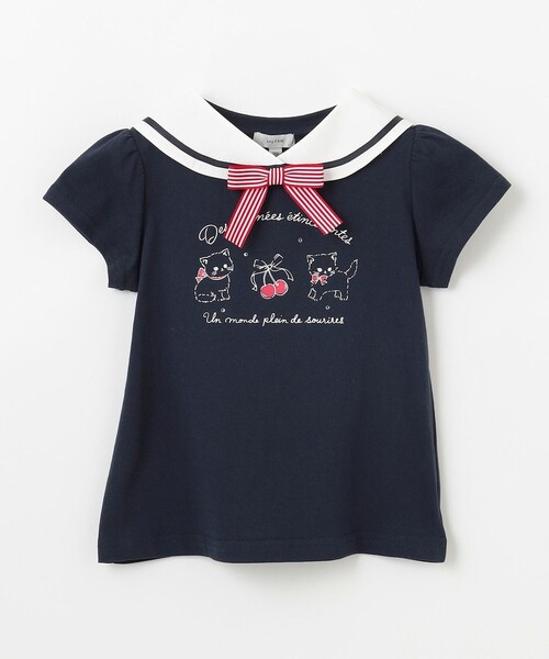 セール】セーラーカラー Tシャツ（Tシャツ/カットソー）｜any