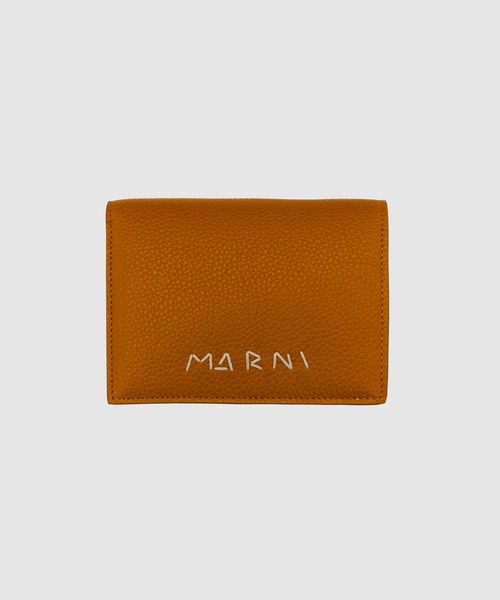 MARNI（マルニ）の「MENDING CALF LEATHER / 2つ折り財布（財布・メンズ・イエロー/オリーブ/ブラック/マスタード/ボルドー/ブラウン/ダークグリーン/ブルー/キャメル・ONE SIZE）」の8枚目の写真