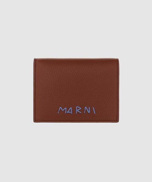 MARNI（マルニ）の「MENDING CALF LEATHER / 2つ折り財布（財布・メンズ・イエロー/オリーブ/ブラック/マスタード/ボルドー/ブラウン/ダークグリーン・ONE SIZE）」の7枚目の写真