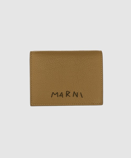 MARNI（マルニ）の「MENDING CALF LEATHER / 2つ折り財布（財布・メンズ・イエロー/オリーブ/ブラック/マスタード/ボルドー/ブラウン/ダークグリーン・ONE SIZE）」の6枚目の写真