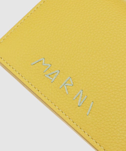 MARNI（マルニ）の「MENDING CALF LEATHER / 2つ折り財布（財布・メンズ・イエロー/オリーブ/ブラック/マスタード/ボルドー/ブラウン/ダークグリーン・ONE SIZE）」の10枚目の写真