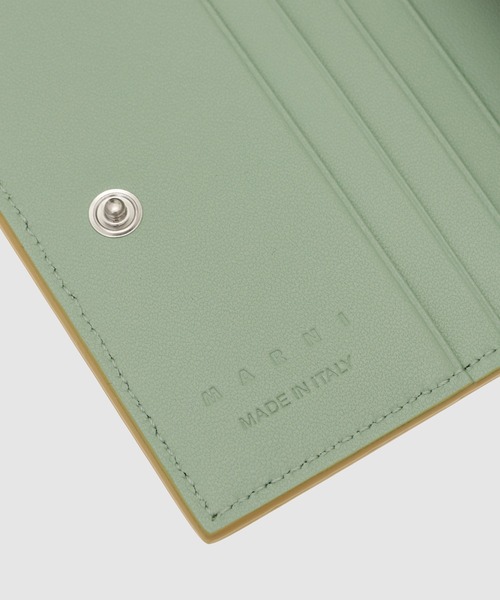MARNI（マルニ）の「MENDING CALF LEATHER / 2つ折り財布（財布・メンズ・イエロー/オリーブ/ブラック/マスタード/ボルドー/ブラウン/ダークグリーン・ONE SIZE）」の13枚目の写真