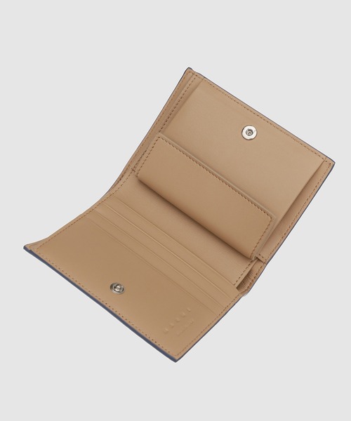 MARNI（マルニ）の「MENDING CALF LEATHER / 2つ折り財布（財布・メンズ・イエロー/オリーブ/ブラック/マスタード/ボルドー/ブラウン/ダークグリーン・ONE SIZE）」の8枚目の写真