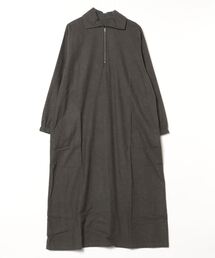 with CHANMOMO 黒 ハーフジップ ワンピース with CHANMOMO 黒 ハーフジップ ワンピース TIPTOP | 【Lサイズ