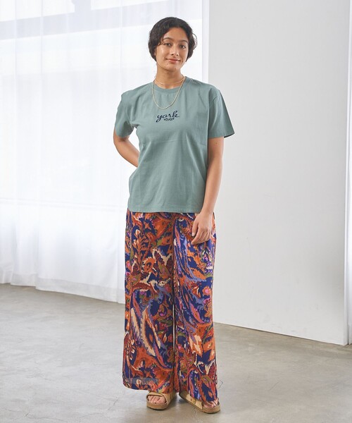 J.PRESS YORK STREET(ジェイプレスヨークストリート)の「【WOMEN】ベーシックロゴ Tシャツ(Tシャツ/カットソー・レディース・ホワイト系/ブラック系/ピンク系/ライトグリーン系・F)」の14枚目の写真