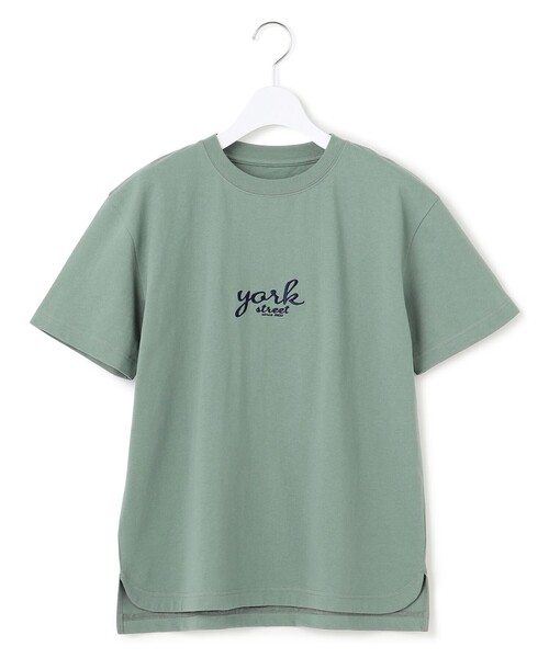 J.PRESS YORK STREET(ジェイプレスヨークストリート)の「【WOMEN】ベーシックロゴ Tシャツ(Tシャツ/カットソー・レディース・ホワイト系/ブラック系/ピンク系/ライトグリーン系・F)」の11枚目の写真