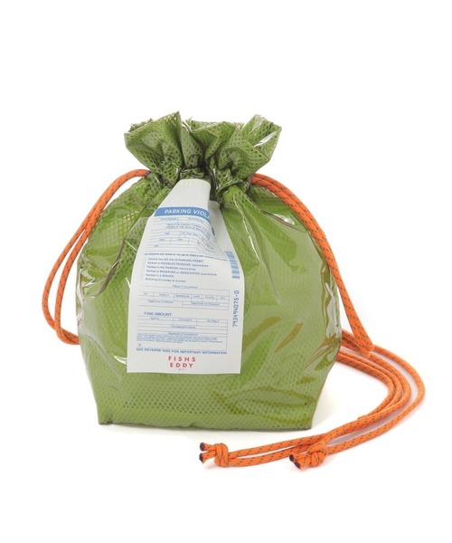 niko and...（ニコアンド）の「【Fishs Eddy(フィッシュエディ)】PVCメッシュ巾着（ハンドバッグ・レディース・グリーン/オレンジ/パープル・FREE）」の2枚目の写真