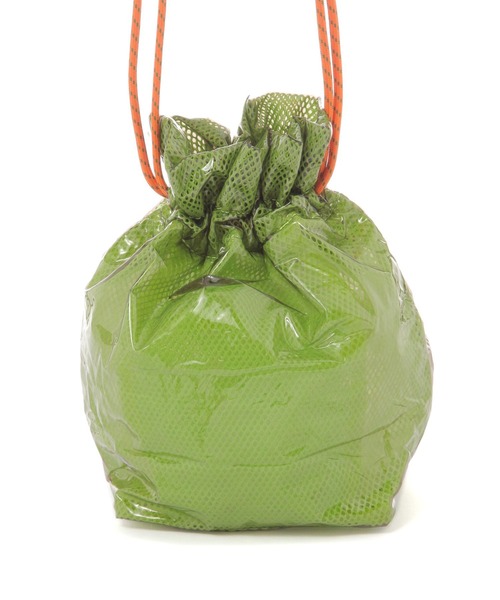 niko and...（ニコアンド）の「【Fishs Eddy(フィッシュエディ)】PVCメッシュ巾着（ハンドバッグ・レディース・グリーン/オレンジ/パープル・FREE）」の7枚目の写真