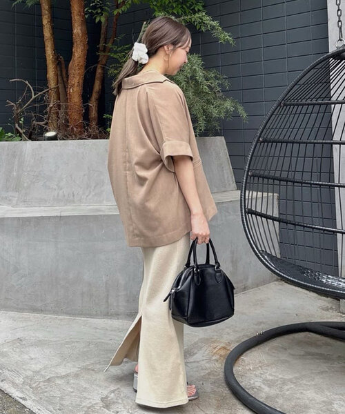 DISCOAT（ディスコート）の「フレームソフトボストンバッグ（ボストンバッグ・レディース・ブラック/ブラウン/ベージュ・FREE）」の17枚目の写真