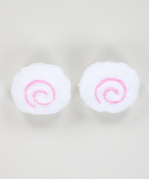 SPINNS(スピンズ)の「【2個セット】ファーパッチンピン/なると(ヘアピン・レディース・ホワイト・ONESIZE)」の1枚目の写真