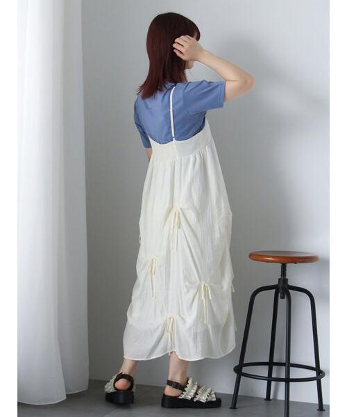 ehka sopo（エヘカソポ）の「フリルサンダル（サンダル・レディース・ブラック/キナリ/グリーン・L/M）」の18枚目の写真