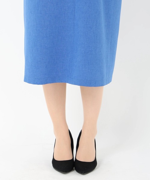 STRAWBERRY-FIELDS(ストロベリーフィールズ)の「ライトトロクロス_キーネックワンピース ワンピース(ワンピース・レディース・ネイビー/ライトベージュ/ロイヤルブルー/ピンク・2)」の12枚目の写真