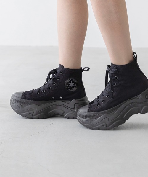 CONVERSE（コンバース）の「CONVERSE コンバース ALL STAR CITYHIKE オールスター シティハイク ハイカット（スニーカー・レディース・ピンク系/ブラック系/ホワイト系/ブラック系その他2/ベージュ系その他・24.0cm/25.0cm/26.5cm/26.0cm/25.5cm/24.5cm/23.5cm/23.0cm/22.5cm）」の3枚目の写真