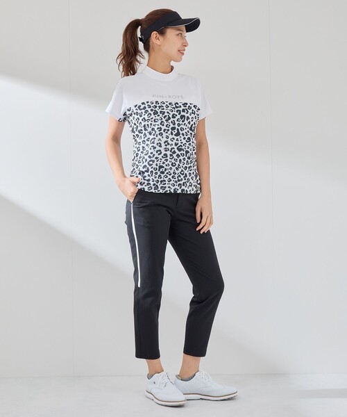 tシャツ 「UV CARE」「吸水速乾」「ストレッチ」バイカラーモックプルオーバー レディース セール】【UV CARE】【吸水速乾】【ストレッチ】バイカラー
