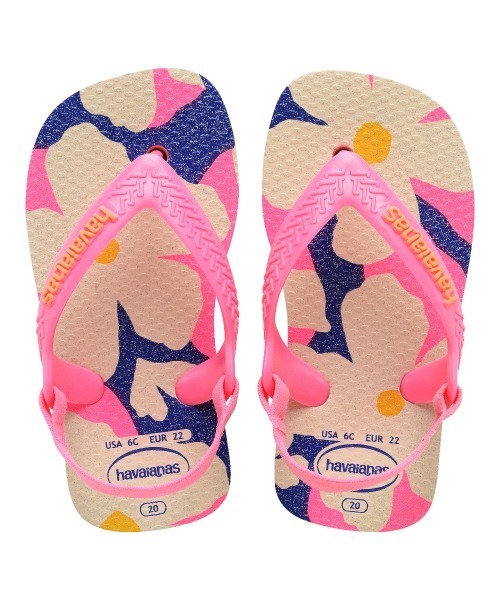 havaianas（ハワイアナス）の「havaianas (ハワイアナス) / Baby Mini Me キッズ ベビー サンダル ラバービーチサンダル（サンダル・キッズ・ローズ/ベージュ・15 /13.5/14.5/14/13）」の2枚目の写真