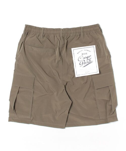 セール】【ポリ高弾力クロス素材を使用 】NAVY カーゴショートパンツ