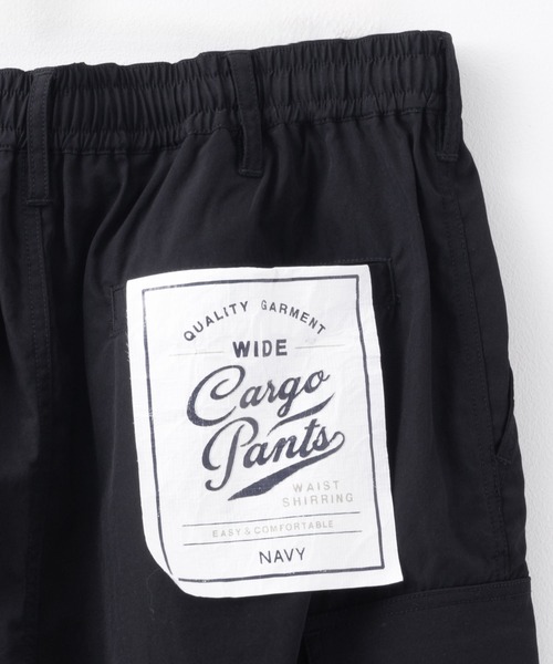 NAVY（ネイビー）の「【ポリ高弾力クロス素材を使用 】NAVY カーゴショートパンツ（カーゴパンツ・メンズ・カーキ/ブラック・M/L/XL）」の20枚目の写真
