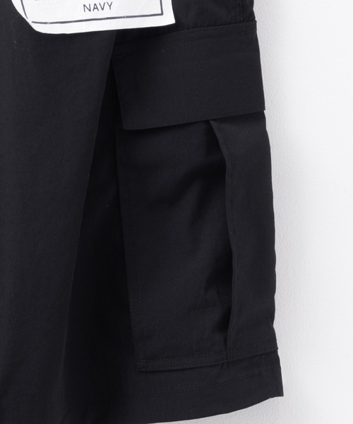 NAVY（ネイビー）の「【ポリ高弾力クロス素材を使用 】NAVY カーゴショートパンツ（カーゴパンツ・メンズ・カーキ/ブラック・M/L/XL）」の19枚目の写真