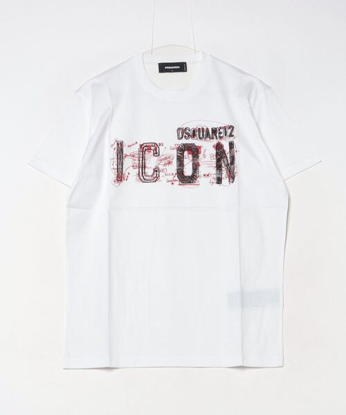 Tシャツ・カットソー DSQUARED2 ICON SCRIBBLE COOL FIT TEE - Print T-shirt DSQUARED2 tシャツ Icon Scribble Cool Fit Tee/0241 メンズ