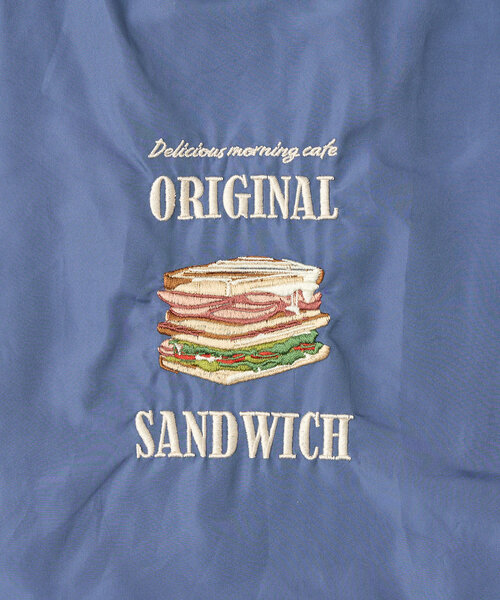 BIRTHDAY BAR（バースデイバー）の「リトルモカコンパクトマルシェバッグ（エコバッグ/サブバッグ・レディース・ホワイト系その他/ホワイト/ネイビー・0）」の11枚目の写真