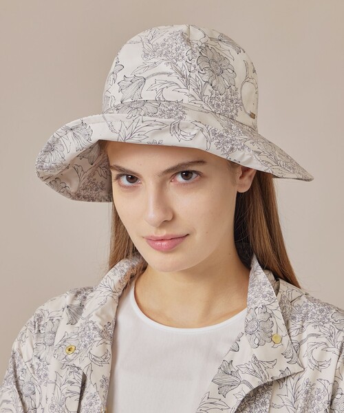 MACKINTOSH LONDON(マッキントッシュ ロンドン)の「【BIBURY FLOWER】バイブリープリントハット(ハット・レディース・ネイビー/ホワイト系その他・FREE)」の5枚目の写真