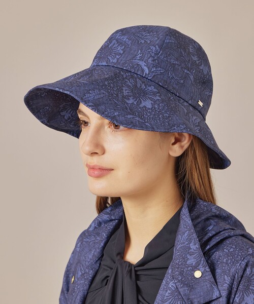 MACKINTOSH LONDON(マッキントッシュ ロンドン)の「【BIBURY FLOWER】バイブリープリントハット(ハット・レディース・ネイビー/ホワイト系その他・FREE)」の7枚目の写真