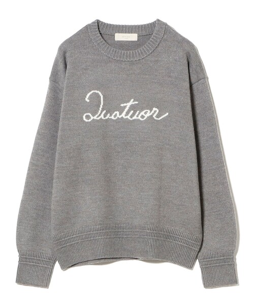 ロゴ インターシャ プルオーバー ニット（ニット/セーター）｜B:MING