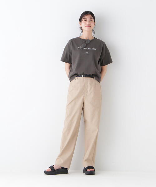 human woman(ヒューマンウーマン)の「◆【UVカット】クールマックス混ストレートパンツ(その他パンツ・レディース・ベージュ/ホワイト系その他/ブラウン・SMALL/MEDIUM)」の15枚目の写真