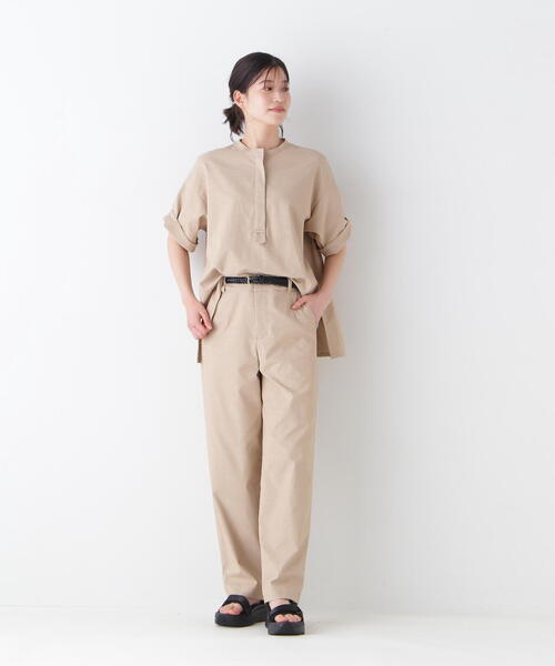 human woman(ヒューマンウーマン)の「◆【UVカット】クールマックス混ストレートパンツ(その他パンツ・レディース・ベージュ/ホワイト系その他/ブラウン・SMALL/MEDIUM)」の16枚目の写真