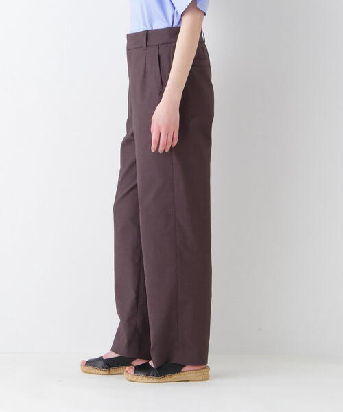 human woman(ヒューマンウーマン)の「◆【UVカット】クールマックス混ストレートパンツ(その他パンツ・レディース・ベージュ/ホワイト系その他/ブラウン・SMALL/MEDIUM)」の12枚目の写真