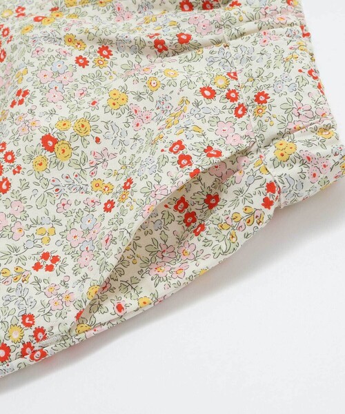 SLAP SLIP（スラップスリップ）の「【お揃い/接触冷感】裾スカラップ花柄ストライプショートパンツ(90~130cm)（その他パンツ・キッズ・ブルー系その他/ピンク系その他/ホワイト系その他2・120cm/130cm/100cm/110cm/90cm）」の11枚目の写真