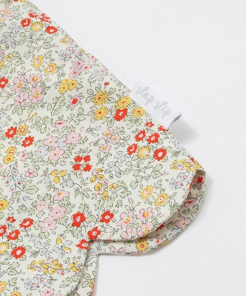 SLAP SLIP（スラップスリップ）の「【お揃い/接触冷感】裾スカラップ花柄ストライプショートパンツ(90~130cm)（その他パンツ・キッズ・ブルー系その他/ピンク系その他/ホワイト系その他2・120cm/130cm/100cm/110cm/90cm）」の12枚目の写真