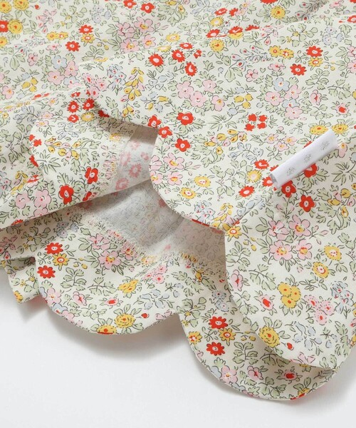 SLAP SLIP（スラップスリップ）の「【お揃い/接触冷感】裾スカラップ花柄ストライプショートパンツ(90~130cm)（その他パンツ・キッズ・ブルー系その他/ピンク系その他/ホワイト系その他2・120cm/130cm/100cm/110cm/90cm）」の13枚目の写真