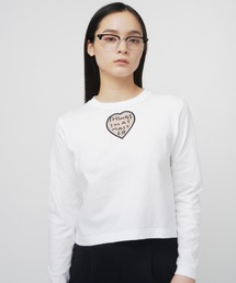 TONDABAYASHI RAN × HEART CROPPED LONG SLEEVE T-SHIRT / ハートクロップドロングスリーブTシャツ