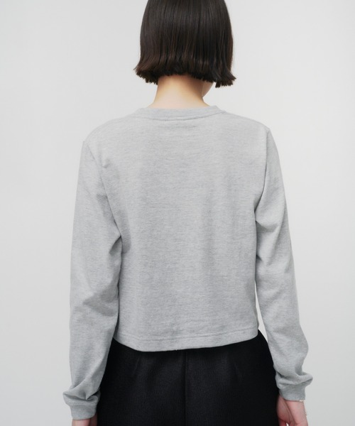 tシャツ TONDABAYASHI RAN × HEART CROPPED LONG SLEEVE T-SHIRT / ハートクロップドロングスリーブ セール】TONDABAYASHI RAN × HEART CROPPED LONG SLEEVE T-SHIRT