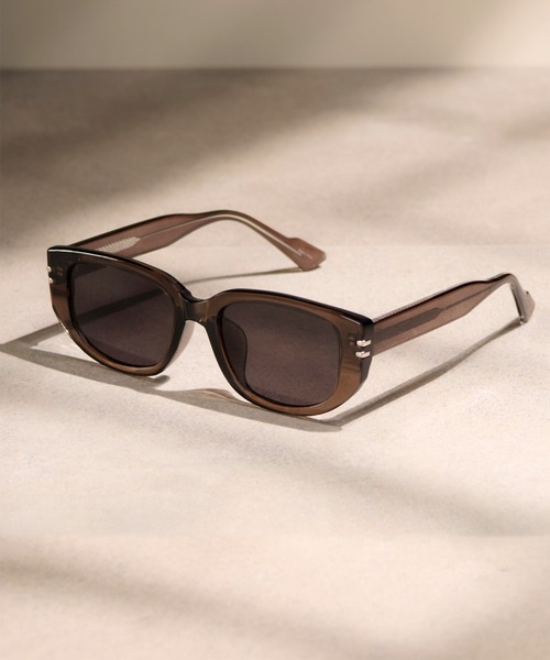 CALIFORNIA OUTFITTERS（カリフォルニア アウトフィッターズ）の「5D17 QUADRA UVカットレンズ スクエアサングラス 62428 ケース付（サングラス・メンズ・ブラウン系3/ブラック/ブラウン系1/ブラウン系2・ONESIZE）」の2枚目の写真