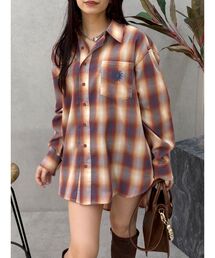 EVRIS | SUNNYチェックオーバーサイズシャツ(シャツ/ブラウス)