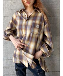 EVRIS | SUNNYチェックオーバーサイズシャツ(シャツ/ブラウス)