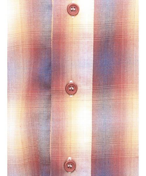 EVRIS(エヴリス)の「SUNNYチェックオーバーサイズシャツ(シャツ/ブラウス・レディース・レッド/ブラック/イエロー・FREE)」の6枚目の写真