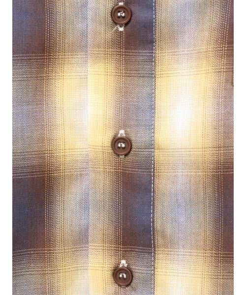 EVRIS(エヴリス)の「SUNNYチェックオーバーサイズシャツ(シャツ/ブラウス・レディース・レッド/ブラック/イエロー・FREE)」の7枚目の写真