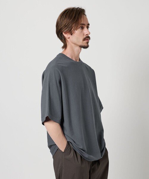 tシャツ ハイゲージドルマンニット レディース HUG.U ニット 刺繍 デコルテ見せ レディース チュニック