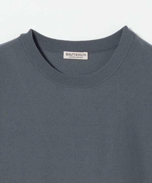 セール】ハイゲージ ドルマン クルーネック ニットTシャツ‐抗菌